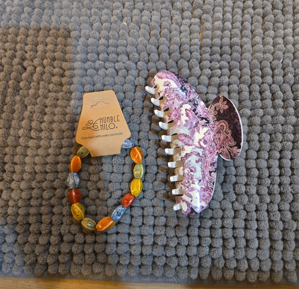 JOHNNY WAS HAIR CLIP & HUMBLE HILO HAIR TIE Or Braclet